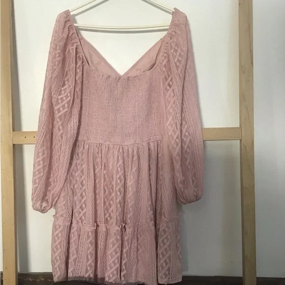 Simplee plus’s women’s pink dress size 1XL NWT - Picture 3 of 3